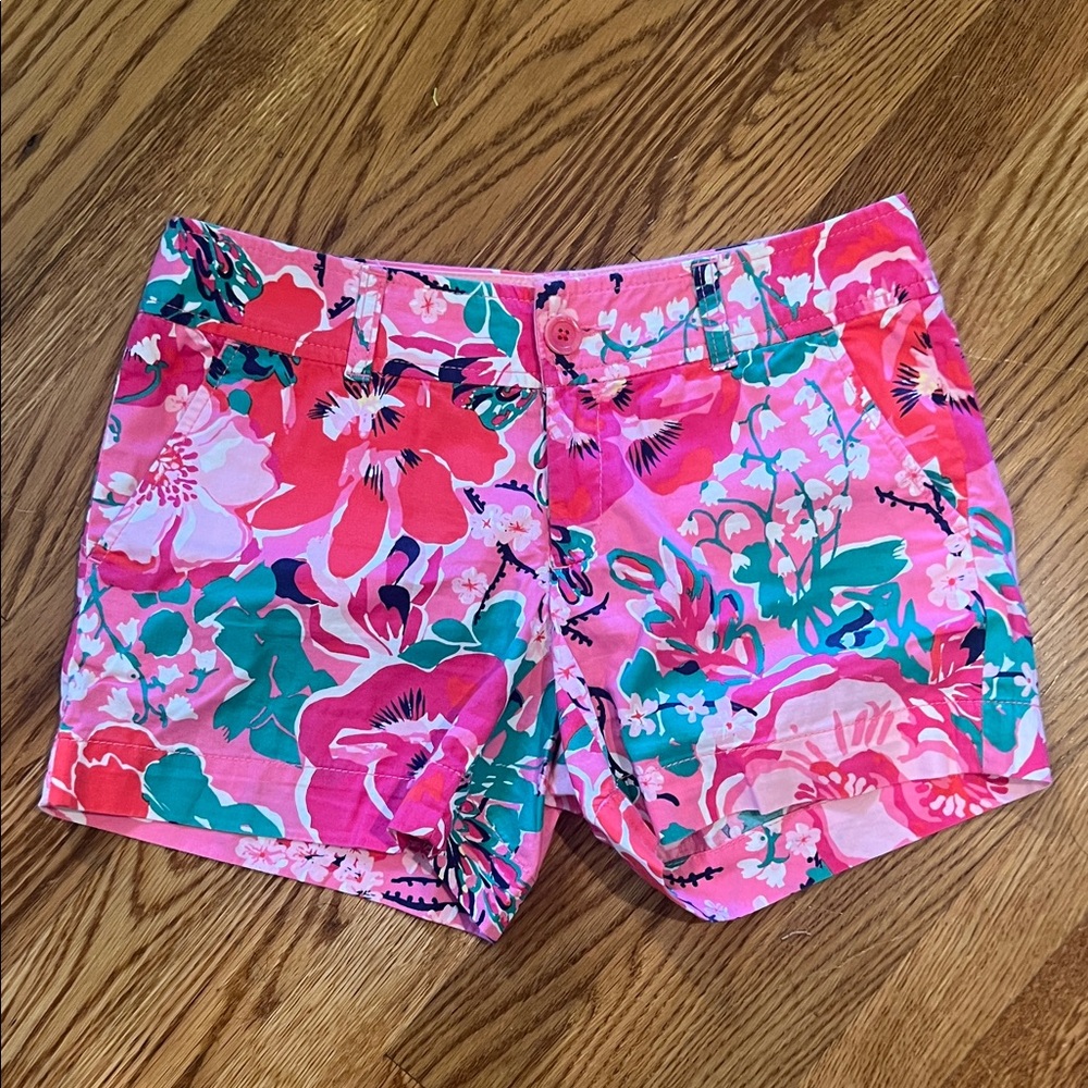 Lilly Pulitzer Pink Floral Women's Shorts